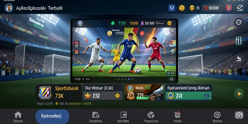 Tangkapan layar dari gameplay aplikasi Sportsbook 73K yang menarik.