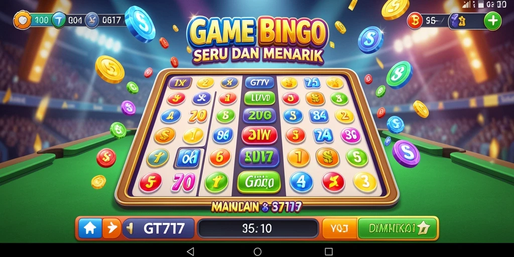 Tampilan gameplay seru dari GT777 dengan elemen Bingo yang menarik.