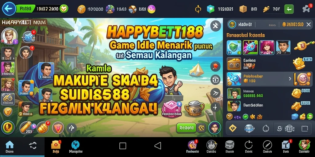 Screenshot gameplay <strong>HAPPYBET188</strong> menampilkan kesenangan bermain game Idle.