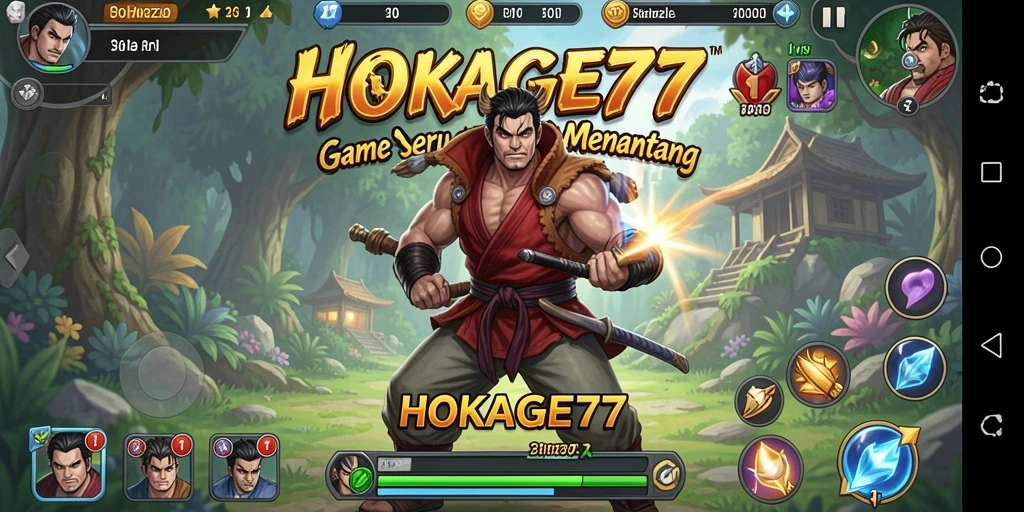 Screenshot HOKAGE77 menunjukkan gameplay yang menarik dan menantang puzzle.