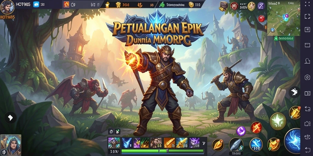 Screenshot utama menunjukkan aksi seru dalam gameplay HOT985.