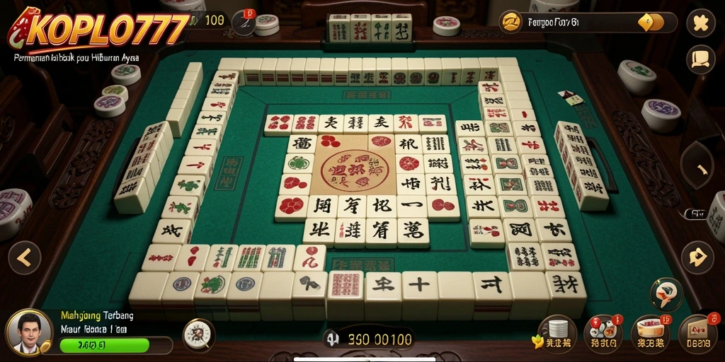 Tampilan gameplay KOPLO77 yang menarik dan menantang di Mahjong.