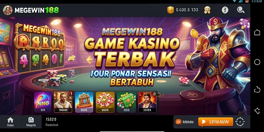 Screenshot MEGEWIN188 menampilkan gameplay kasino yang menarik.