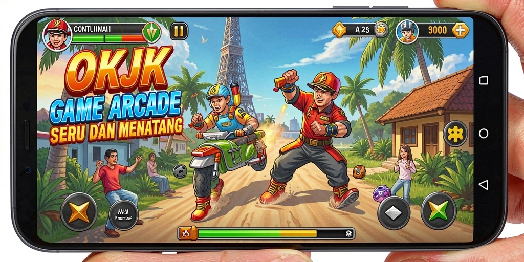Gameplay seru dari OKJK dengan karakter dan tantangan menarik.