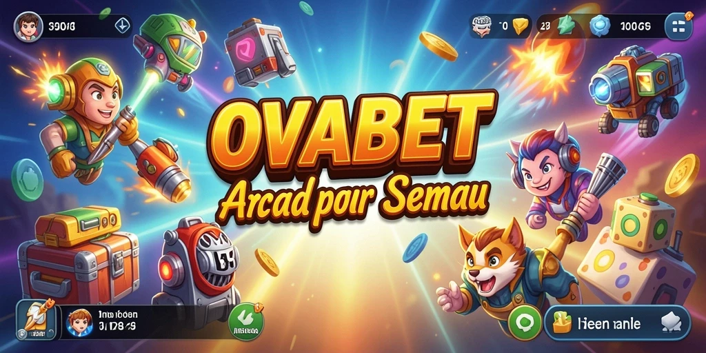 Screenshot utama menunjukkan aksi seru dalam permainan Arcade.