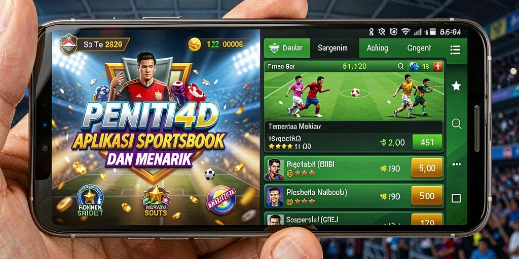 Screenshot gameplay PENITI4D yang menunjukkan pengalaman taruhan olahraga.