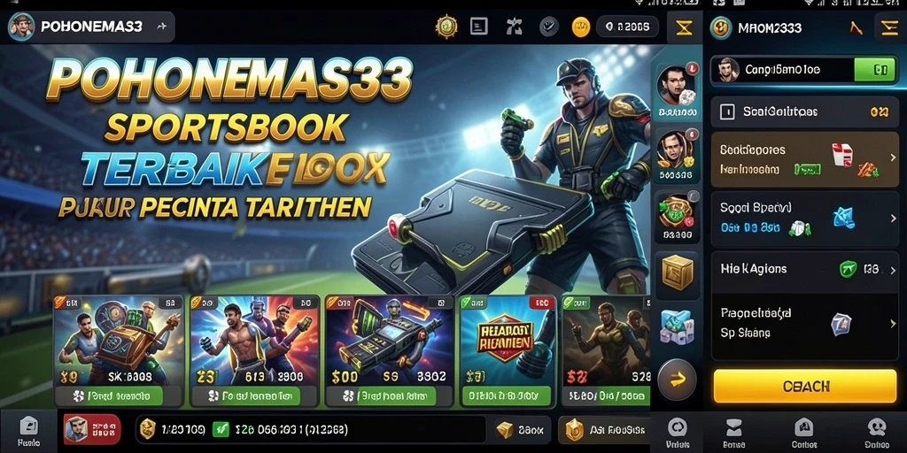Screenshot utama POHONEMAS33 menunjukkan antarmuka taruhan olahraga yang bersih.