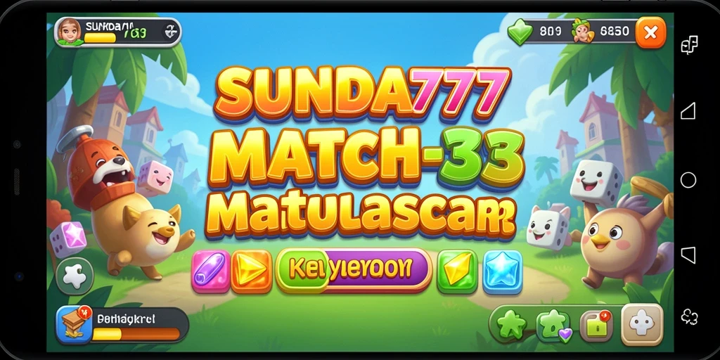 Screenshot gameplay SUNDA777 yang menampilkan serunya permainan Match-3.