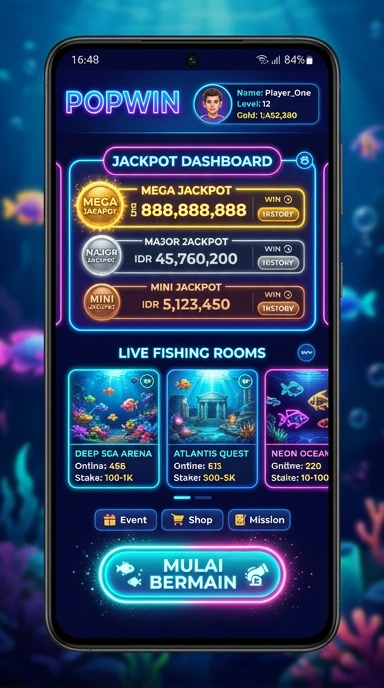 Proses unduh aplikasi yang cepat di popwin.